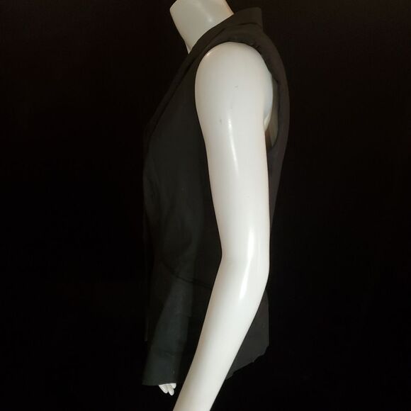 Zara Basic Single Button Black Business Vest (M) - Picture 3 of 5